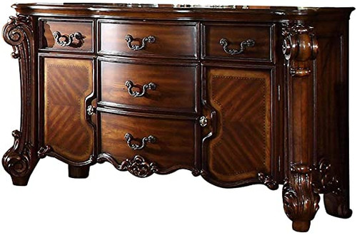 71" Solid Wood Five Drawer Dresser