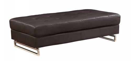 Homeroots Living Room 63" x 32" x 19" Brown Ottoman