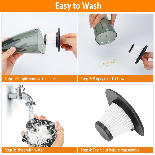 Car Handheld Vacuum Cleaner Cordless Rechargeable 