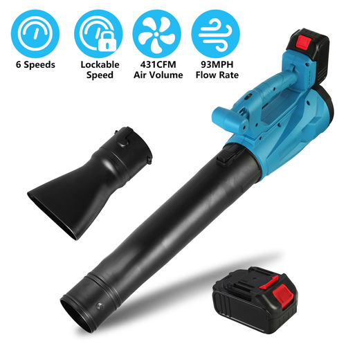 Cordless Leaf Blower 93MPH 431CFM Battery Powered