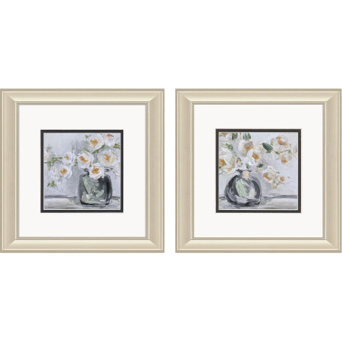 Set Of Two Rendition Rhapsody Gold Framed Wall Art