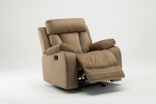 Homeroots Living Room 40" Modern Beige Fabric Chair, Beige
