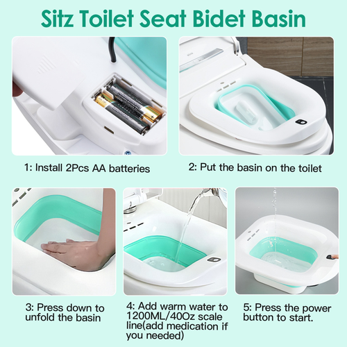 Foldable Postpartum Care Basin Sitz Toilet