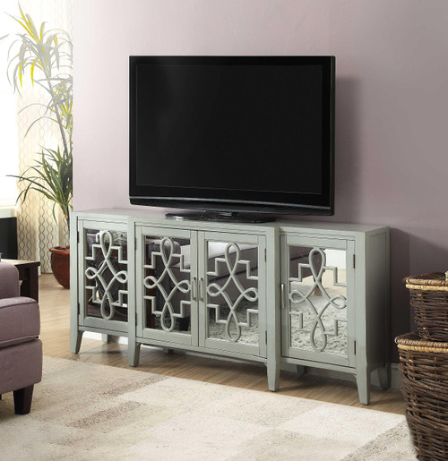 Homeroots 72" X 15" X 32" Antique Gray Wood Console Table