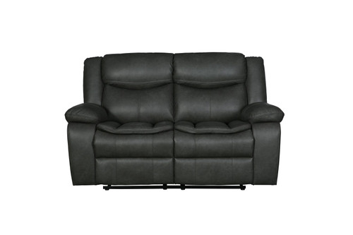 Homeroots Furniture Gray Loveseat, Gray Finish, 64 x 36 x 40 Inches