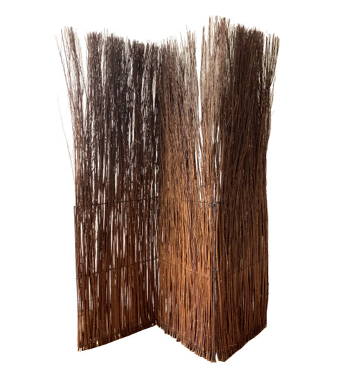 Homeroots Home Decor 7' Willow Branch Room Divider Screen, Brown