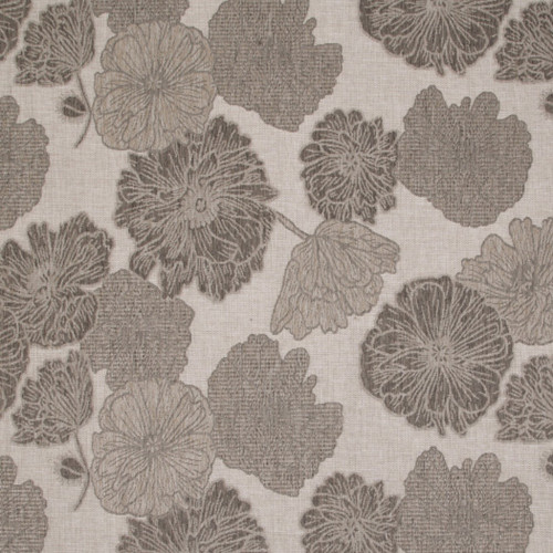 8' X 10' Taupe And Ivory Floral Indoor Outdoor Area Rug