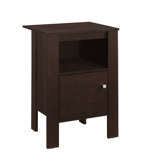 24" Espresso Wood Nightstand