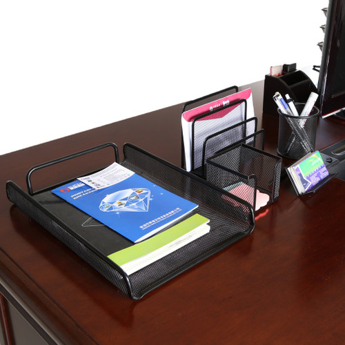 Five Piece Mesh Desk Organizer