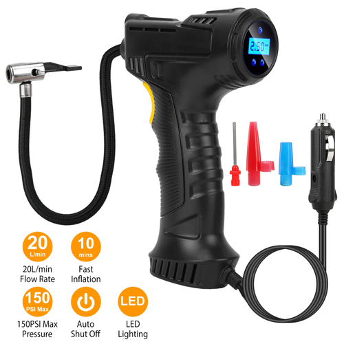 Portable Car Tire Inflator DC 12V Digital Car 