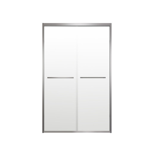 76" White Glass Sliding Closet Doors