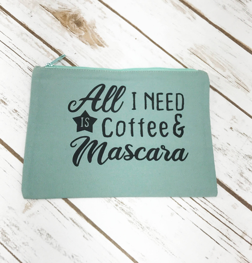 Coffee & Mascara Cosmetic Bag 