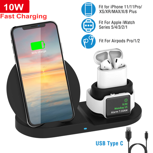 Wireless Charger 10W Fast Charging Station 