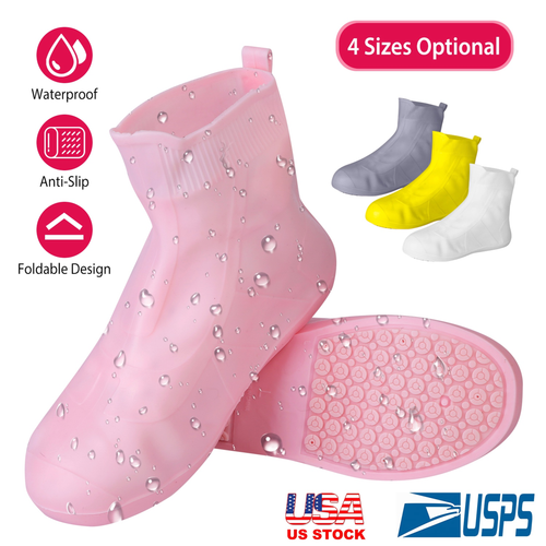 Waterproof Shoe Covers Reusable Not-Slip Rain Shoe