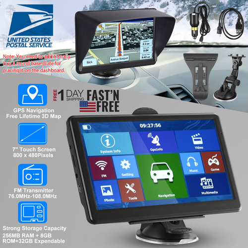 7" Car GPS Navigation 8GB Lorry Truck 