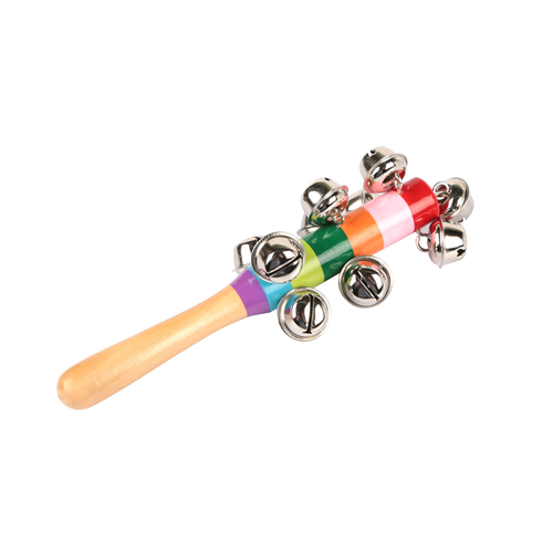 Rainbow Color Wooden Handbell 