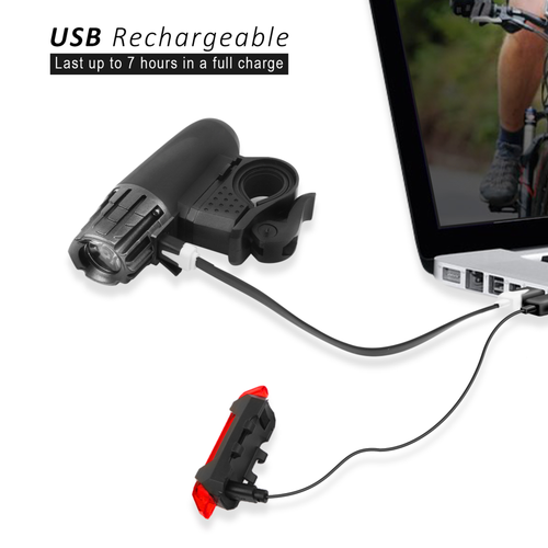 iMounTEK Bike Front Flashlight IPX4 Water-Resistant 