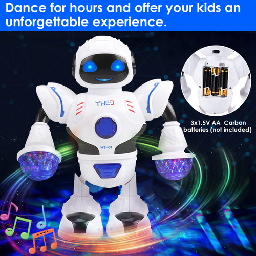 Electric Dancing Robot Toy Smart Singing Robot Space Walking Robot 