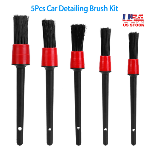 5Pcs Car Detailing Brush Set