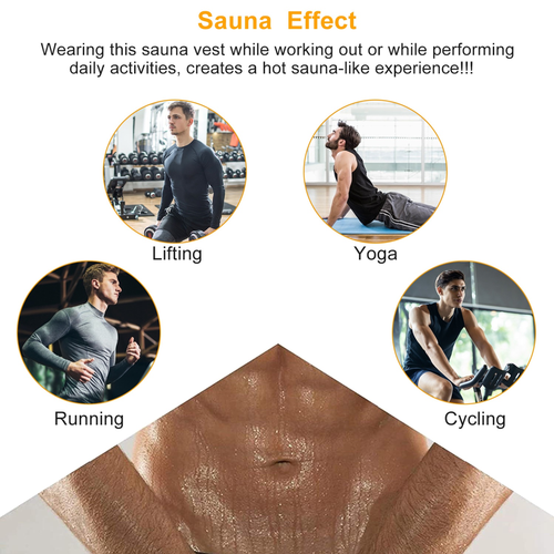 Men Sweat Vest Waist Trainer Shaper