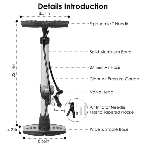 Mini Bike Pump Hand Air Floor Standing Pump