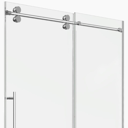 72" White Glass Sliding Closet Doors