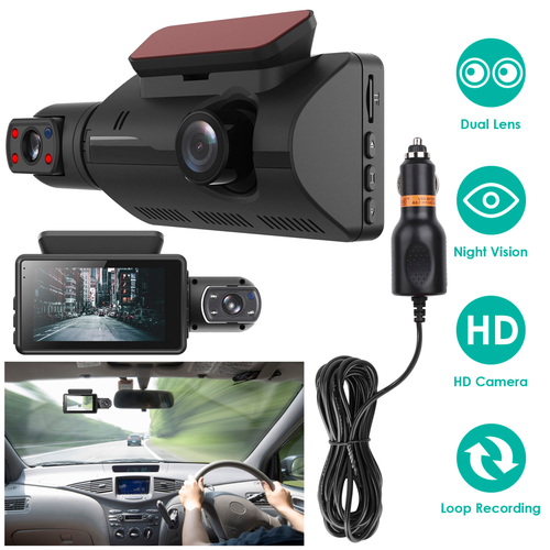Dual Lens Car DVR Dash Cam 