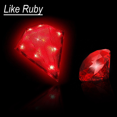 Rechargeable Red LED Laser Bike Taillight