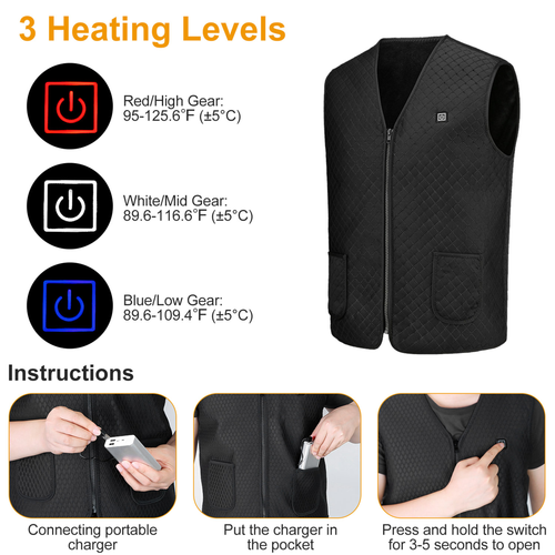Heat Jacket Vest 3 Heating Gear