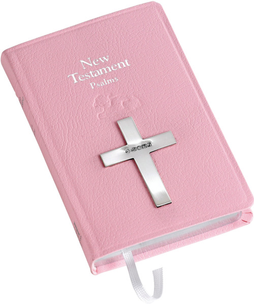 New Testament Bible With Sterling Silver Cross