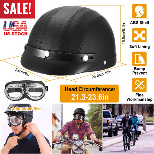 Half Motorcycle Helmet Motorcycle Scooter Open Face Helmet