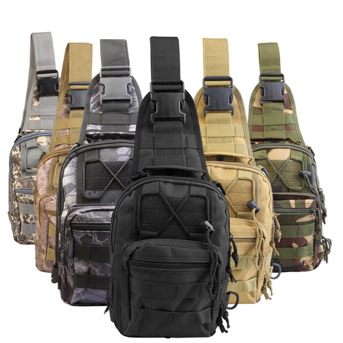 Men Tactical Sling Backpack Sling Chest Bag