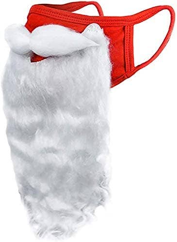 Santa Beard Face Mask for Adults