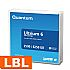 Quantum Tape, LTO, Ultrium-6, 2.5TB/6.25TB BARIUM FERRITE (BaFe), Labeled