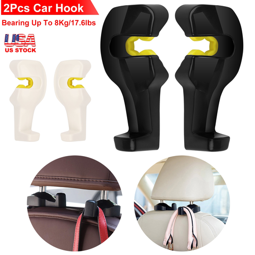 2Pcs Car Seat Headrest Hanger Car