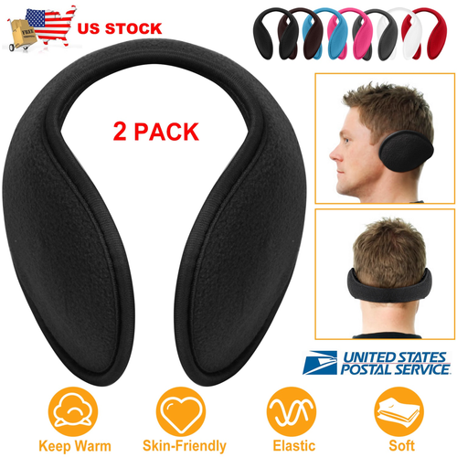 2Pcs Ear Warmers Unisex Winter Earmuffs 