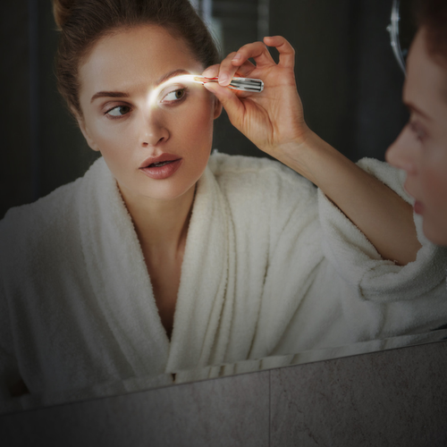 LED Eyebrow Tweezer Stainless Steel Make Up Tweezer