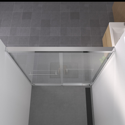 74" White Glass Sliding Closet Doors