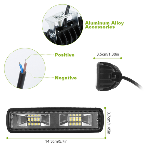 2Pcs Car Work Lights 
