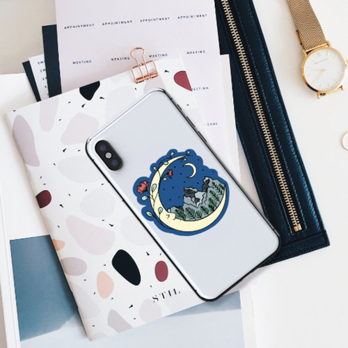 Mountain Moon Sticker