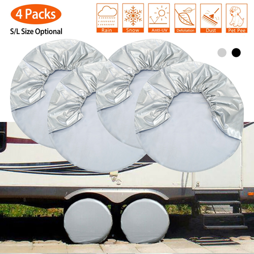 4Pcs Tire Covers Waterproof Oxford Wheel Protectors 