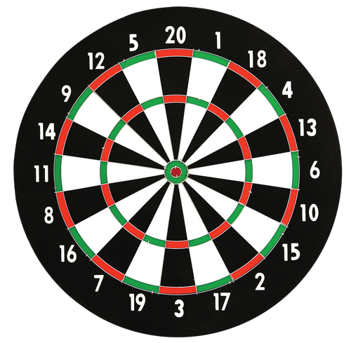 Dartboard with 6 Hard Tip Darts 11.5" Diameter