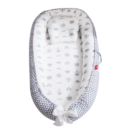 Portable Baby Lounger Baby Nest Reversible Infant Lounger Bed