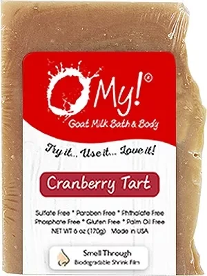 O My! Goat Milk Soap Bar - Made with Farm-Fresh Goat Milk - Moisturizes skin with Natural Alpha Hydroxy Acids in Goat Milk - Free of Parabens & More - Leaping Bunny Certified - Handcrafted US