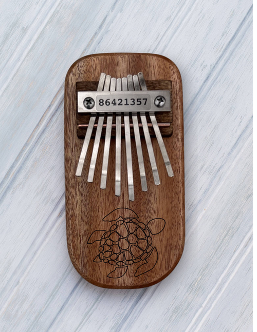 Turtle Engraved Thumb Piano