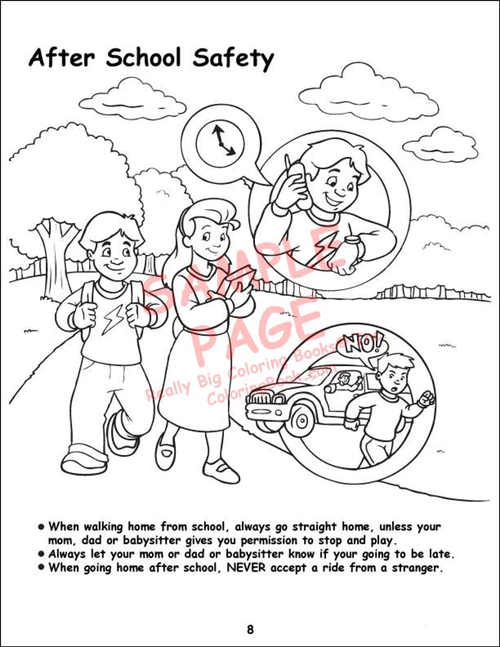 12 ABC, 12 Safety Coloring Books