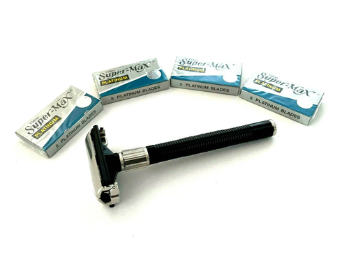 Hashir Professional Old Fashion Butterfly Style Classic Safety Razor + Mirror Set With Blades