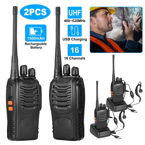 2 x Baofeng BF-888S Walkie Talkies 