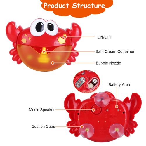 Frog Musical Bubble Bath Maker Baby Bath Toys 