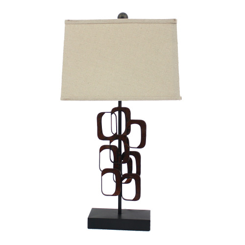 Homeroots Lighting 13 x 15 x 31 Traditional Table Lamp, Bronze Finish